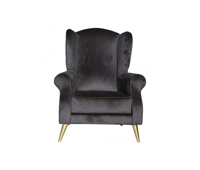 Sillón FLORENCIA decorativo color negro Negro