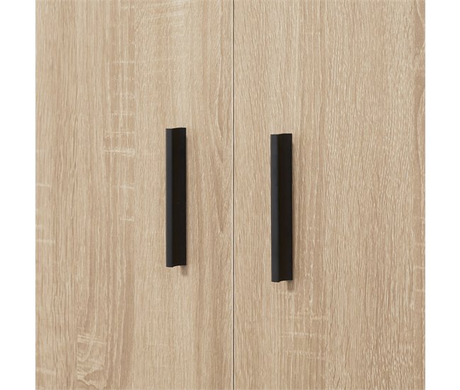 Aparador Auxiliar Melamina de Madera HOMCOM 80 Marron