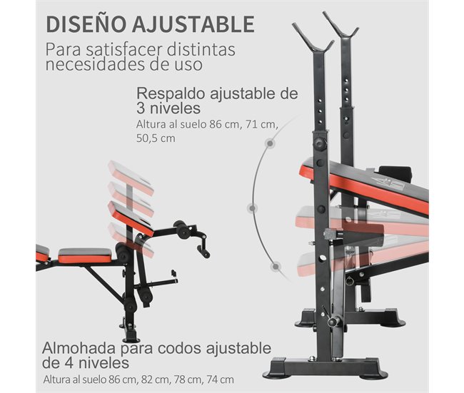 Banco de Pesa HOMCOM A91-054 Naranja