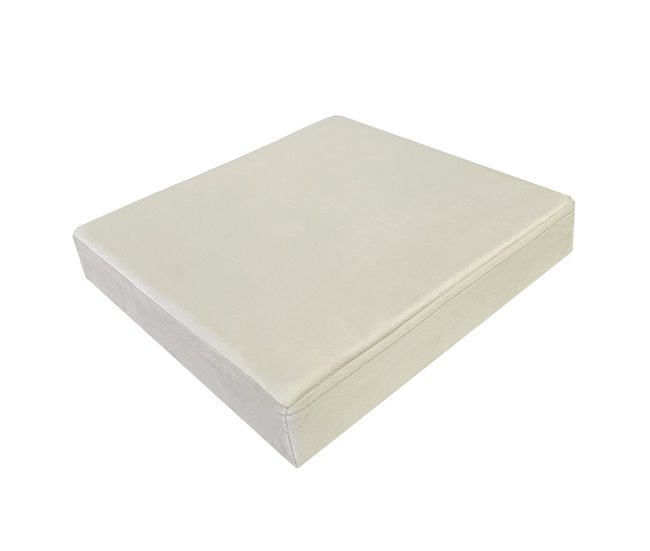 Acomoda Textil – Taburete para Almacenaje Plegable. Beige