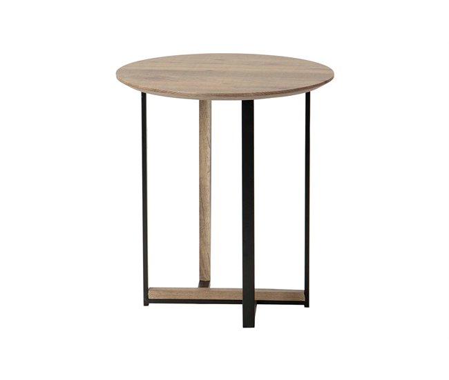 Conforama Mesita Aux. Mdf Metal Vinilo 45x45x50 Cm