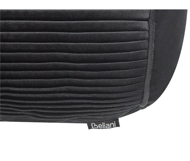 Beliani Cojín decorativo JONQUIL Negro