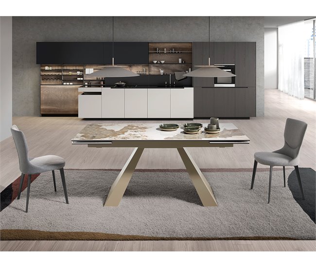 ANGEL CERDA Silla tela gris Gris