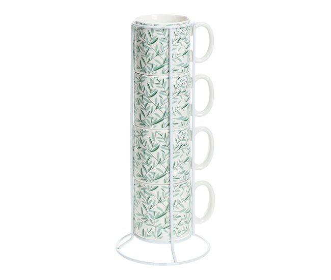 Juego de 4 Tazas Mug Negro