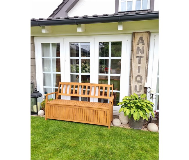 Beliani Banco Madera de acacia SOVANA Marron