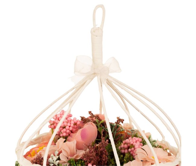 Cesto de flores secas Multicolor