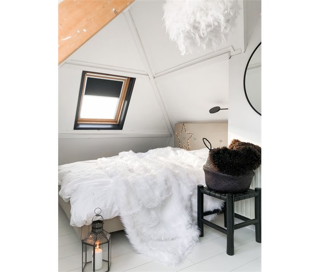 Beliani Cama con somier Poliéster AMBASSADOR 172x216 Beige