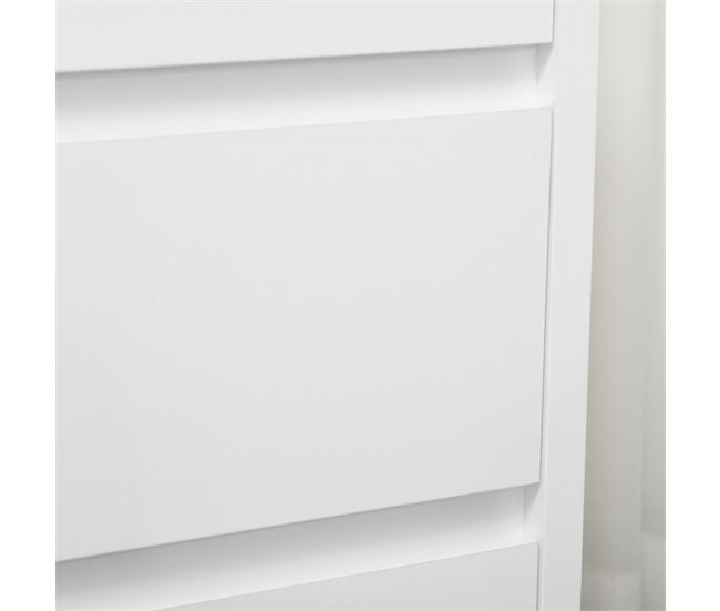 Cómoda para Dormitorio Melamina de Madera HOMCOM Blanco