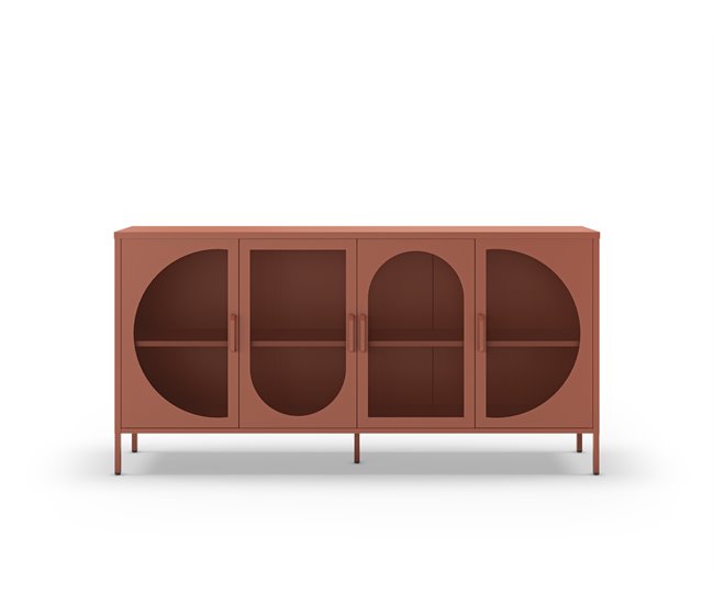 Aparador TAYRA con 4 puertas Terracota