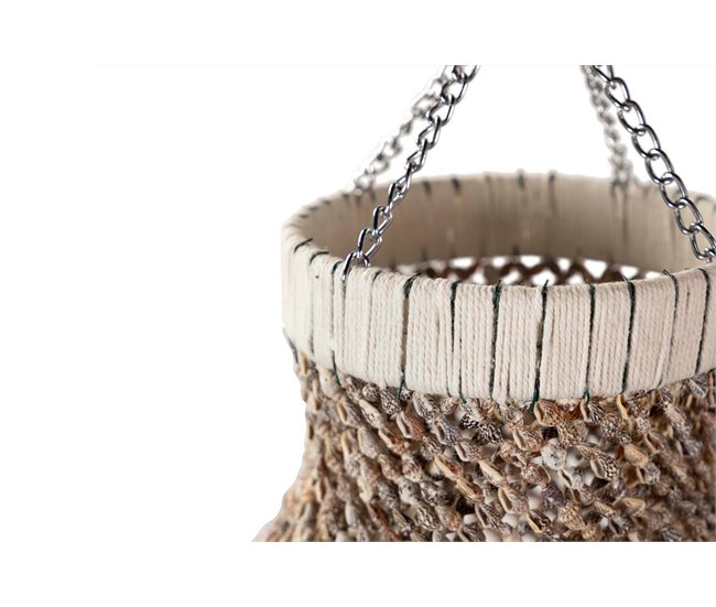 Lampara de Techo Conchas Marron