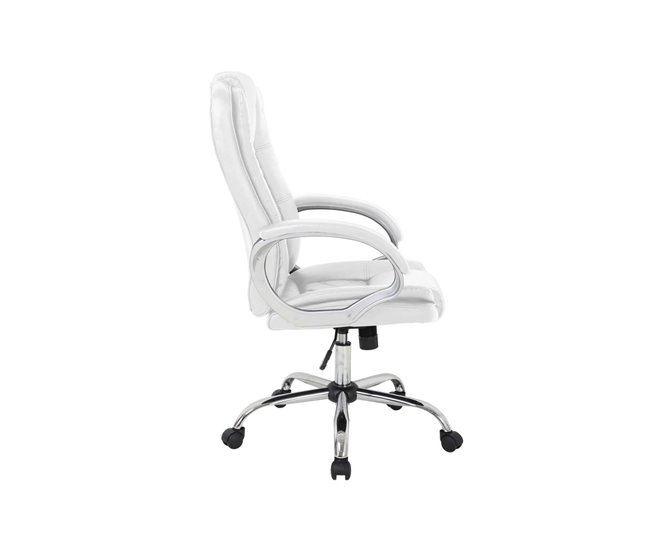 Sillón giratorio Inmaculada en polipiel Blanco