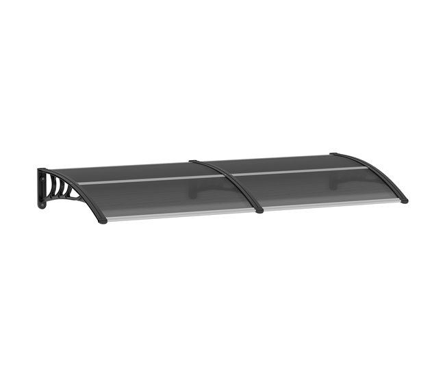 Marquesina Exterior Policarbonato Outsunny Negro