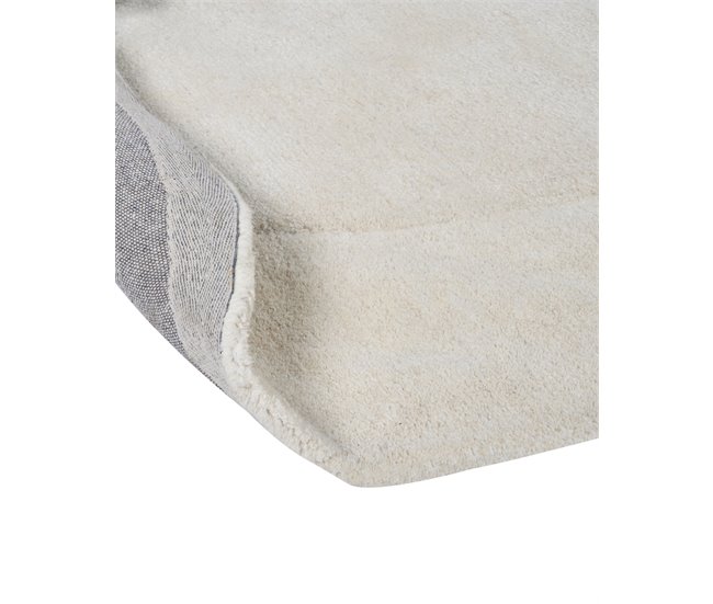 Beliani Alfombra de pelo corto MITHA 200x300 Blanco/ Beige