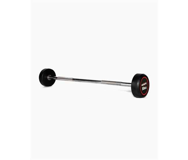 Barra Recta Montada 30Kg - BOOMFIT Negro