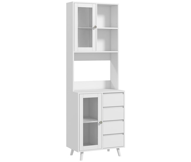 Alacena de Cocina MDF HOMCOM, hogar - cocina Blanco