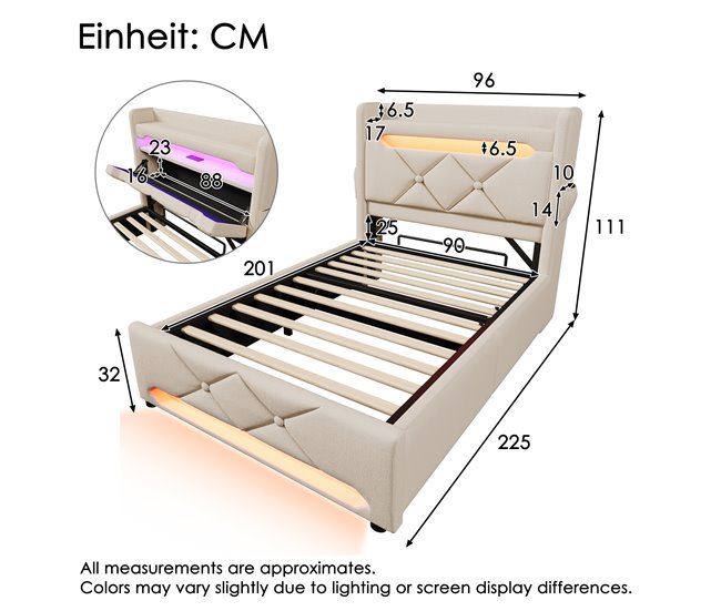 Canapés abatibles Beige