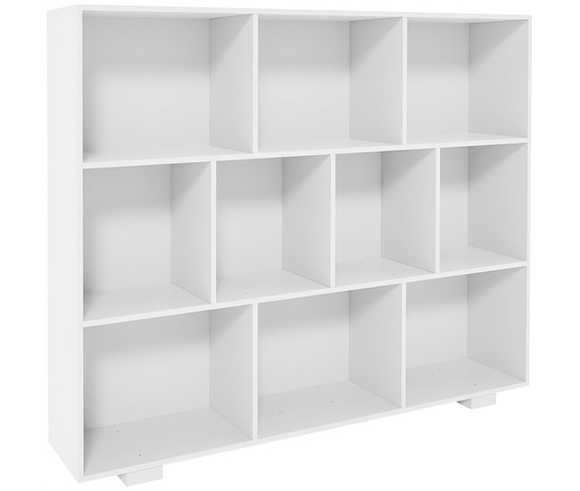 Estantería Peoria con 10 compartimientos Blanco