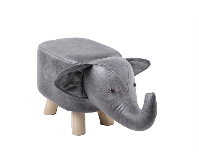 Taburete ELEFANT infantil medida 55x23x27 cm Gris