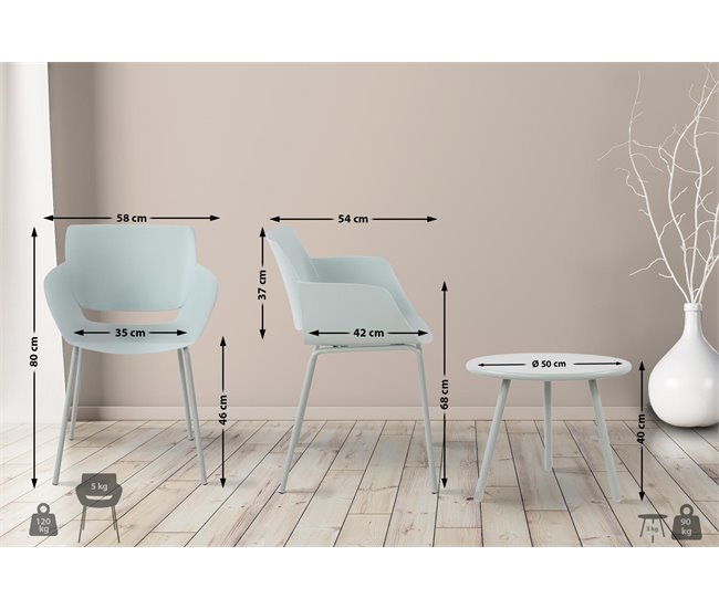 Grupo de asientos Berena Turquesa