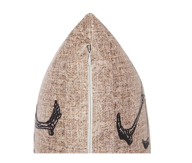 Beliani Cojín decorativo MORTESTI Beige