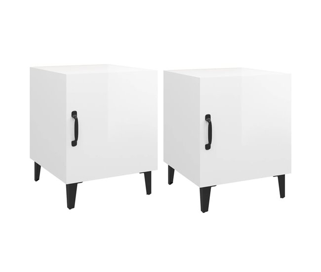 2 Mesitas de Noche 40 Blanco