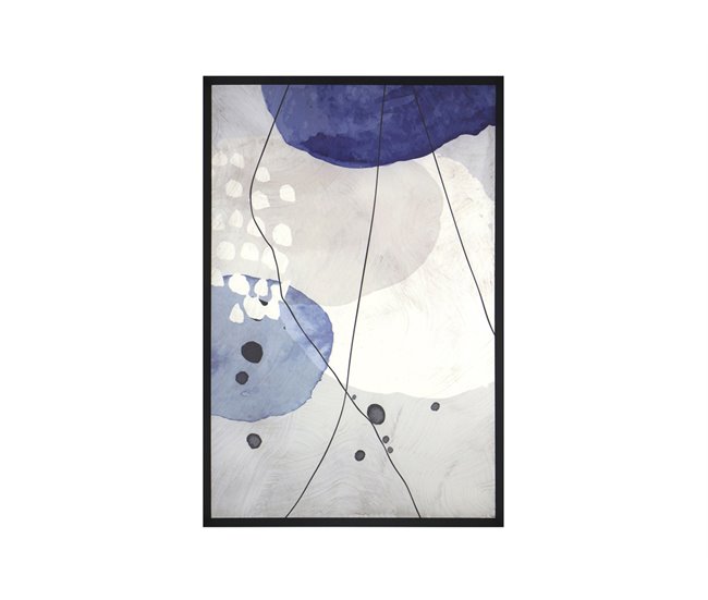 Cuadro abstracto azules RECUART 502 marca LART Gris Azul