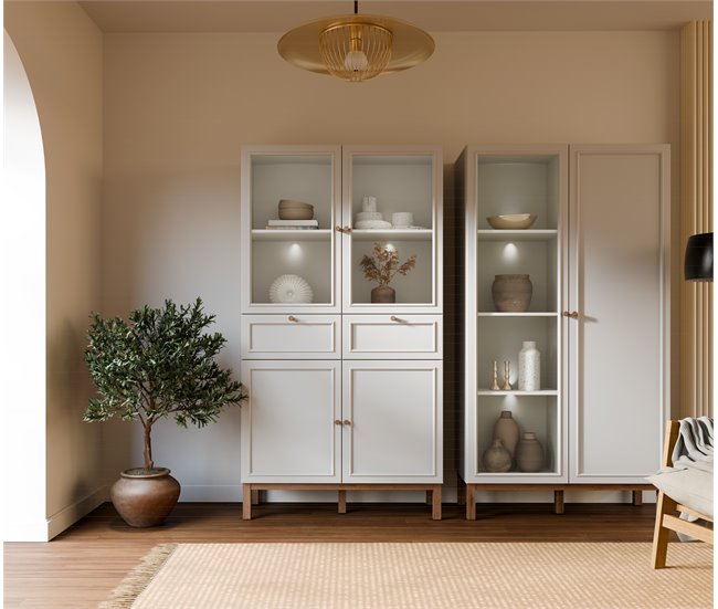 2 puntos de luz para vitrinas LISZT Transparente