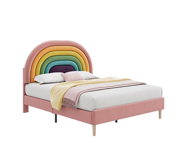 Camas de matrimonio 140x206 Rosa