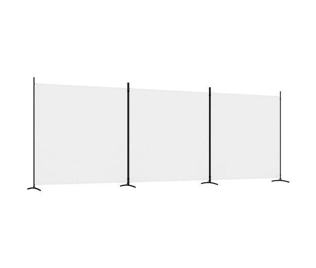 Biombo - Separador Divisor de 3 paneles Blanco
