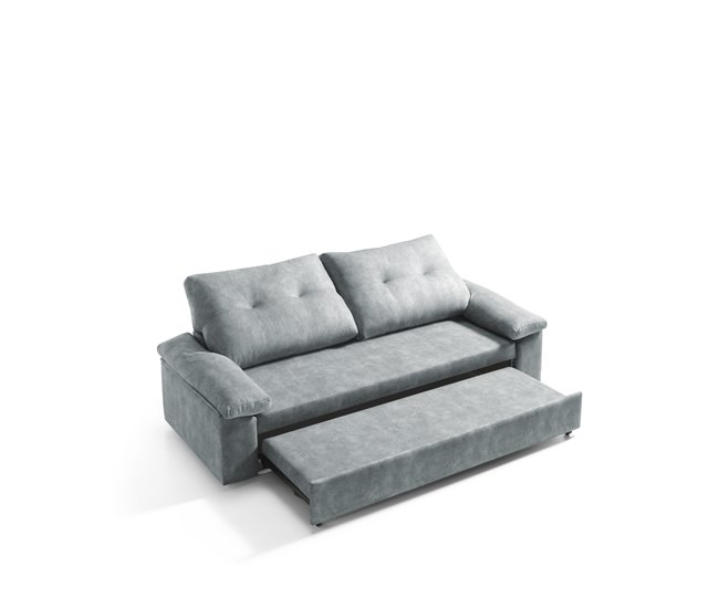 Sofá cama MIXX con almohadas de respaldos Gris