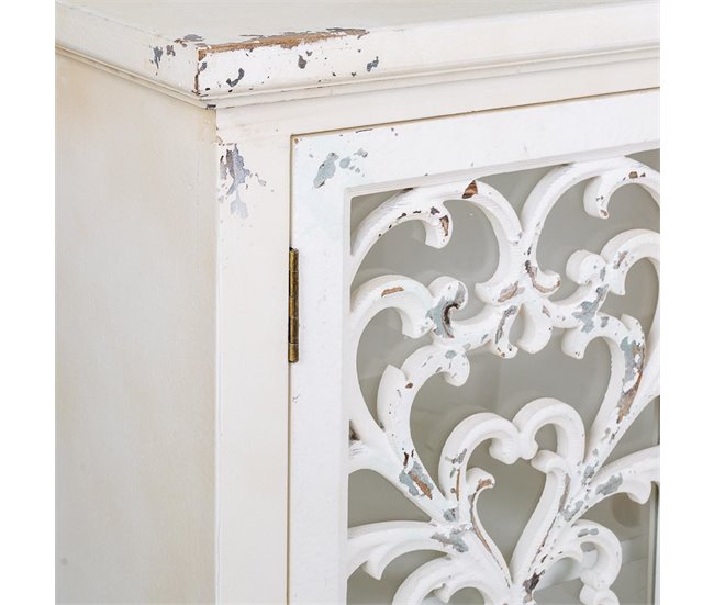 Aparador de madera 4 puertas Blanco