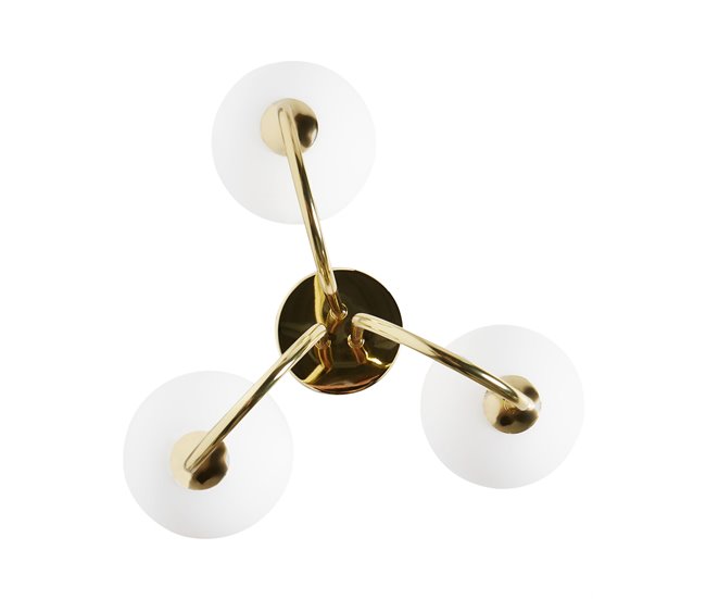 Beliani Lámpara de techo SHIRE Dorado