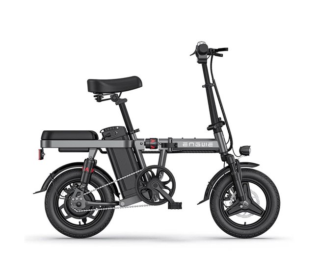 ENGWE T14 EU - Bicicleta eléctrica compacta | Autonomía de 45KM Gris