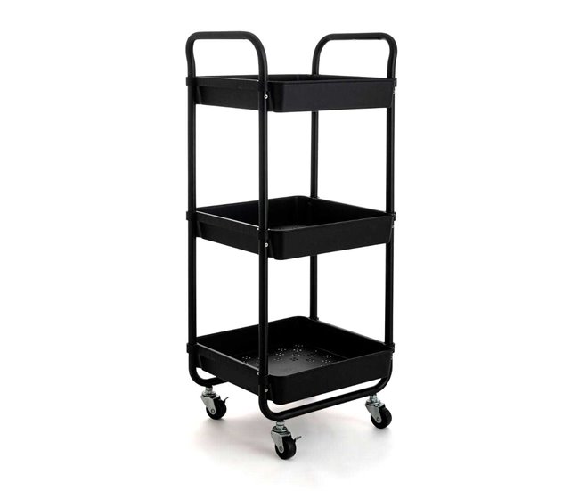 Carrito multiusos Garbo Quid  cestas Negro