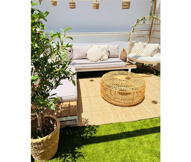 Beliani Cojín decorativo MADIA Beige