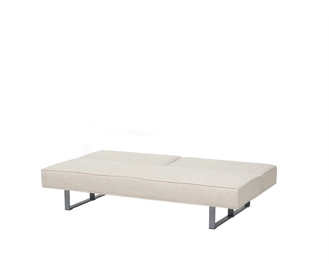 Beliani Sofá cama Poliéster DUBLIN Beige
