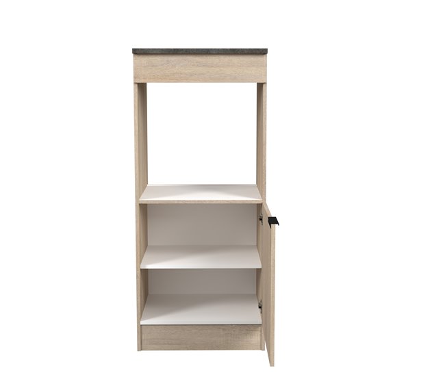 Módulo media columna FUMAY de 60cm para encastar horno Roble
