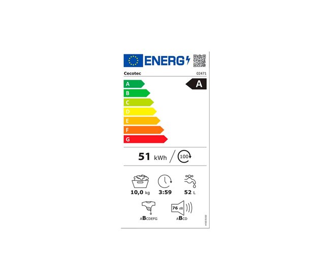 Lavadora Bolero DressCode 10500 Inverter Blanco/ Negro