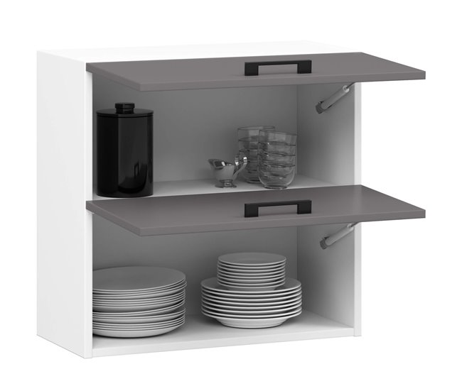 Armario colgante de cocina OLIWIA G2 W60 60 Blanco/ Gris