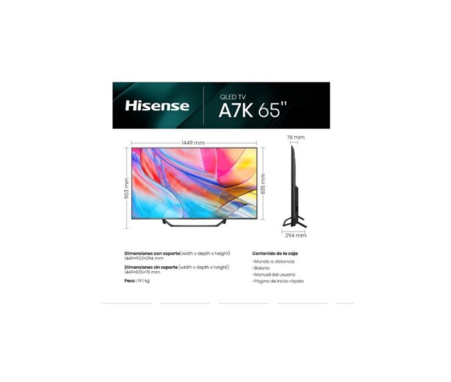 Smart TV 65A7KQ Negro
