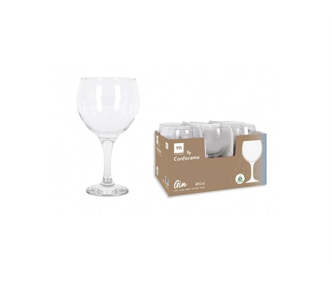 Set Copas Combinados CONFORAMA 6 piezas La mediterránea Transparente