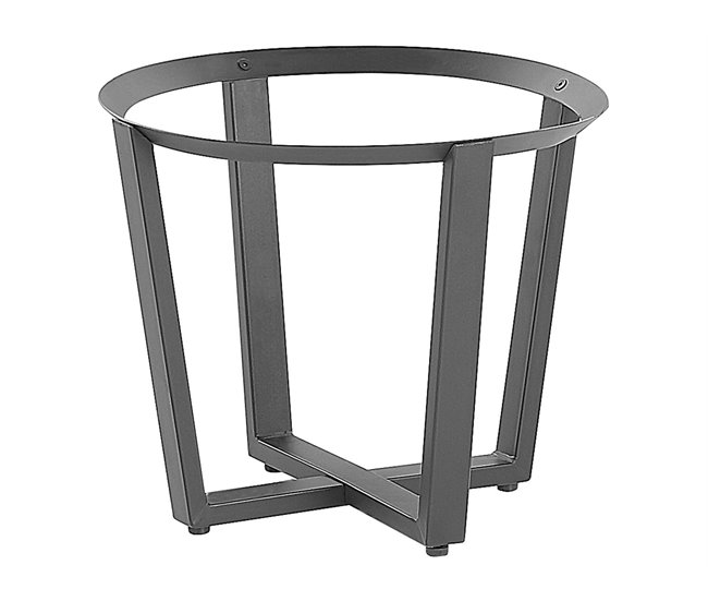 Beliani Fogón de madera KEDUNG Negro