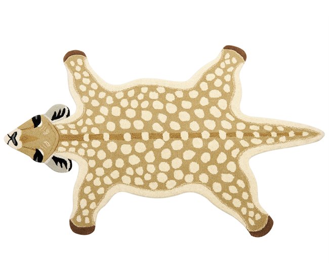 Beliani Alfombra para niños YONA Beige