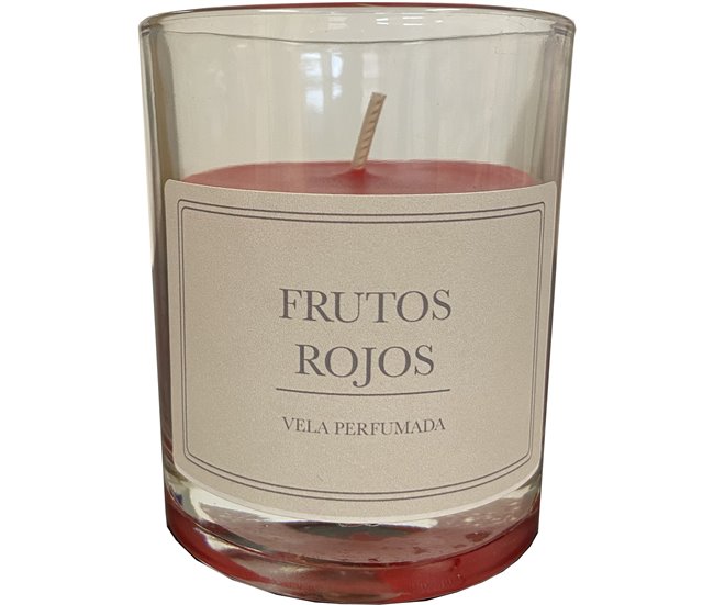 Vela vaso AROMATICA 8,5x7cm  Rojo