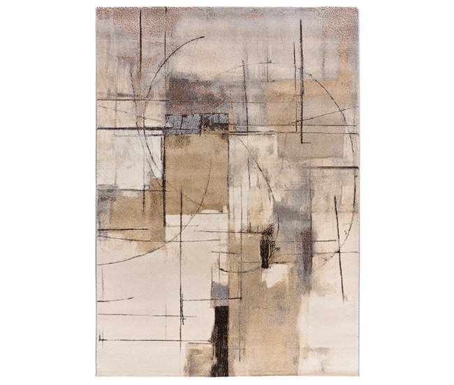 Alfombra de diseño abstracto BERUTI - ATTICGO 133x190 Beige