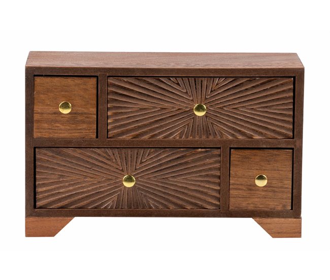 Joyero Madera Adda Home Marron