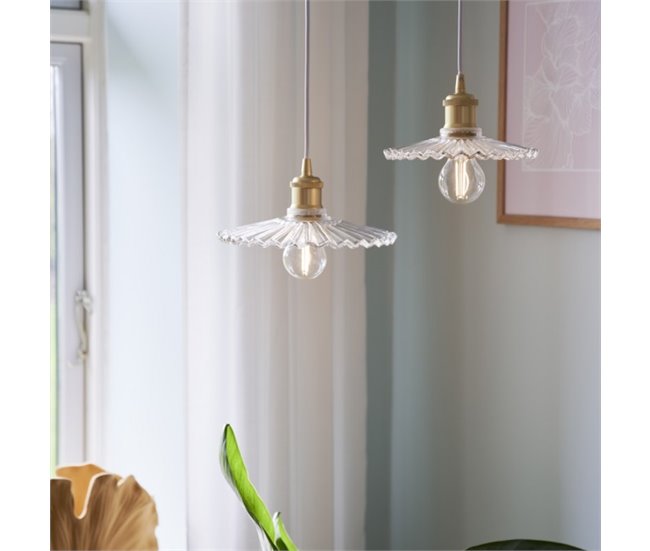 Lámpara de techo Torina 25 Cristal Retro - Vintage Transparente
