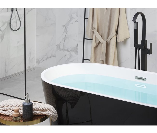 Beliani Bañera independiente HAVANA 72x170 Negro