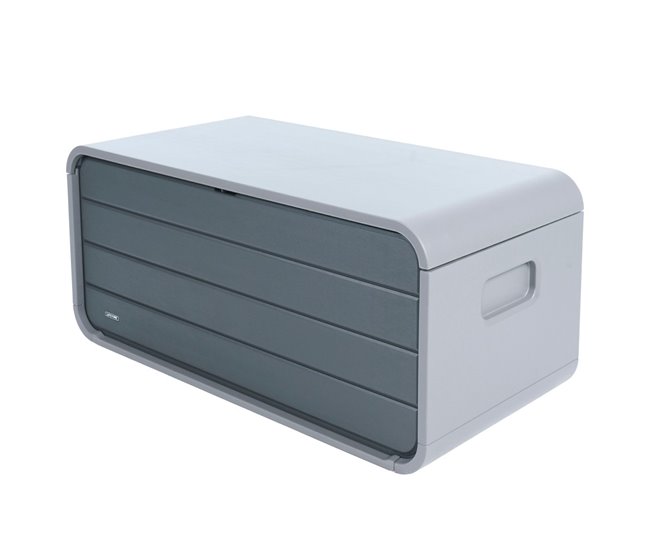 Baúl exterior ultrarresistente c/tapa abatible Lifetime Gris