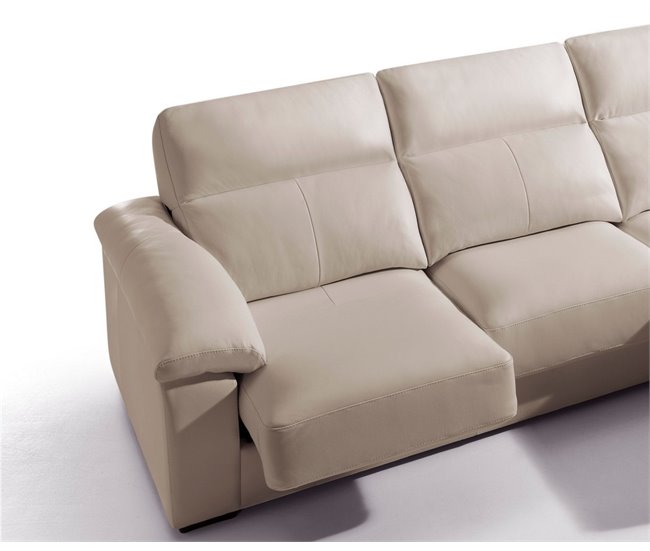 Chaise longue piel WILLY Beige